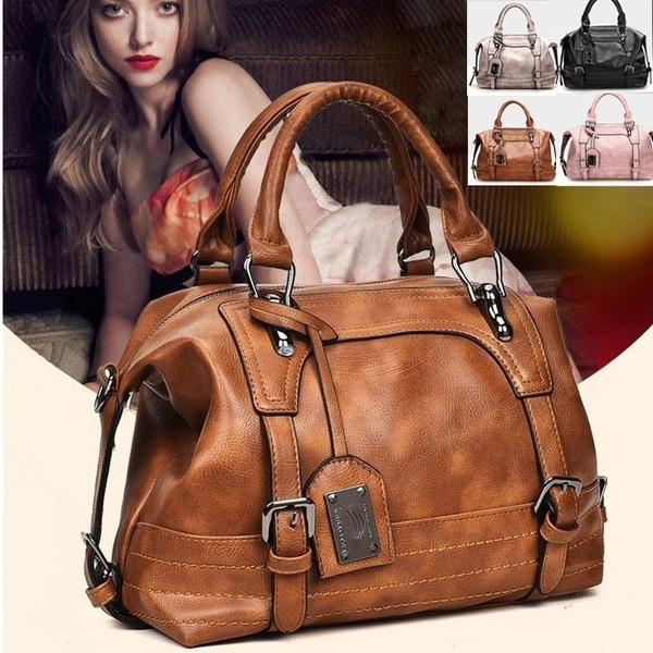 Womens PU Satchel Handbag