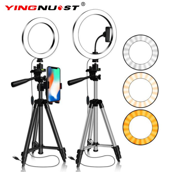 Desktop Ring Light 10" with Tripod Stand & Phone Holder for YouTube Video 