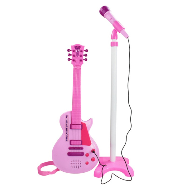 toy guitar with mic