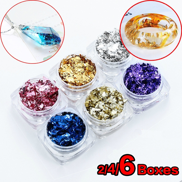 DIY UV Epoxy Resin Filler Gold Leaf Flake Filling Materials Molds Making Craft DIY UV Epoxy Resin Filler Gold Leaf Flake Filling Materials Molds Making Craft