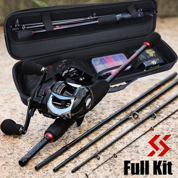 Portable Travel Fishing Gear Kit With Carrier Bag Long Casting