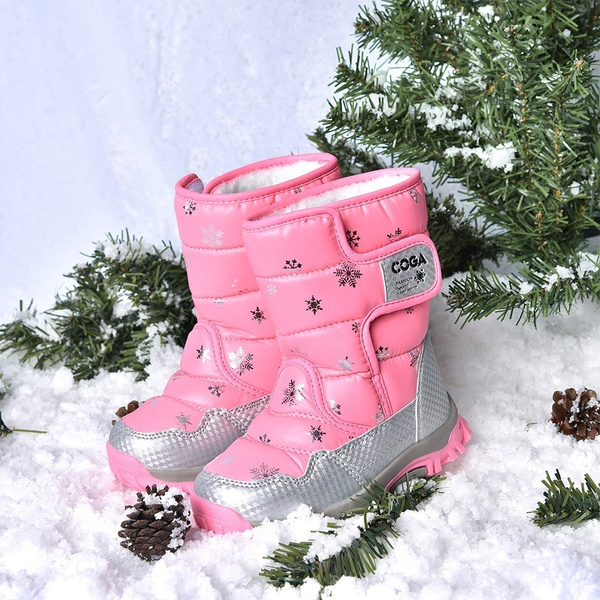 girls fur snow boots
