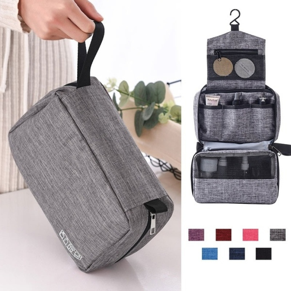 Hanging Travel Toiletry Bag, Cosmetic And Bath Organizer Bag Makeup Bag  waterproof Men Toiletry Bag