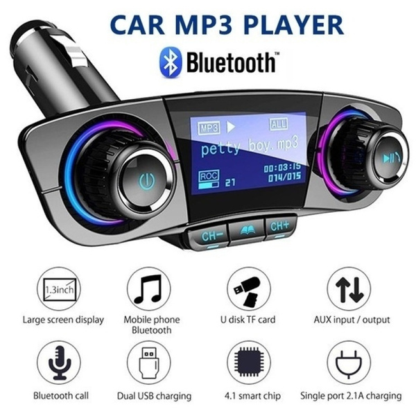 Wireless Bluetooth Handsfree FM Transmitter Car Kit Stereo MP3 Dual USB Charger