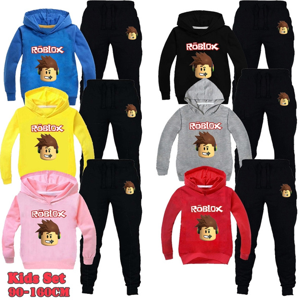 Kids Boys Girls Cute Roblox Hoodies Pants Suit Cartoon Children s Clothing Sweatshirts Casual Fashion Pullover Tops