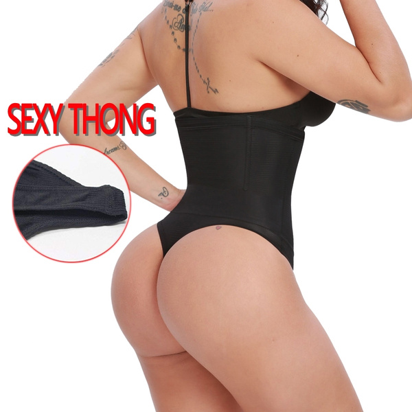 Tummy Control Women High Waist Thong Body Shaper Butt Lifter Shapewear Sexy