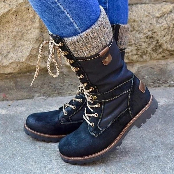 Womens flat lace up hotsell boots uk