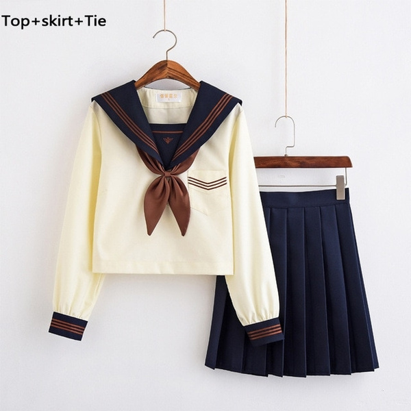 Japanese School Uniform For Girls Kawaii Lolita Sailor Uniforms Cosplay ...