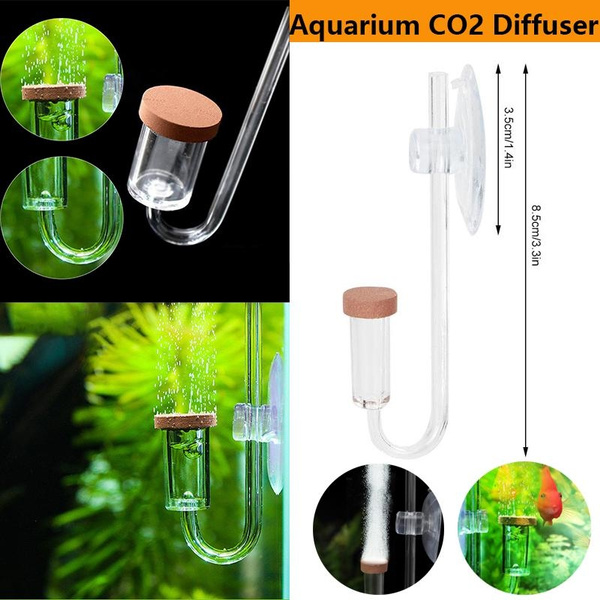 Acrylic Transparent CO2 Diffuser Atomizer Bubble Counter For Aquarium ...