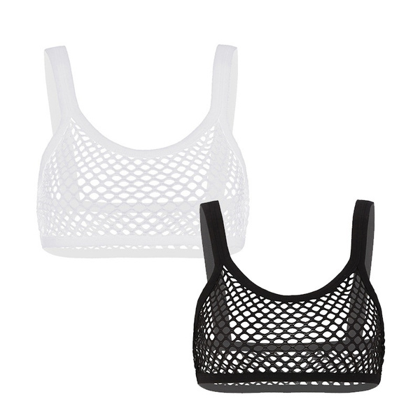 fishnet workout top