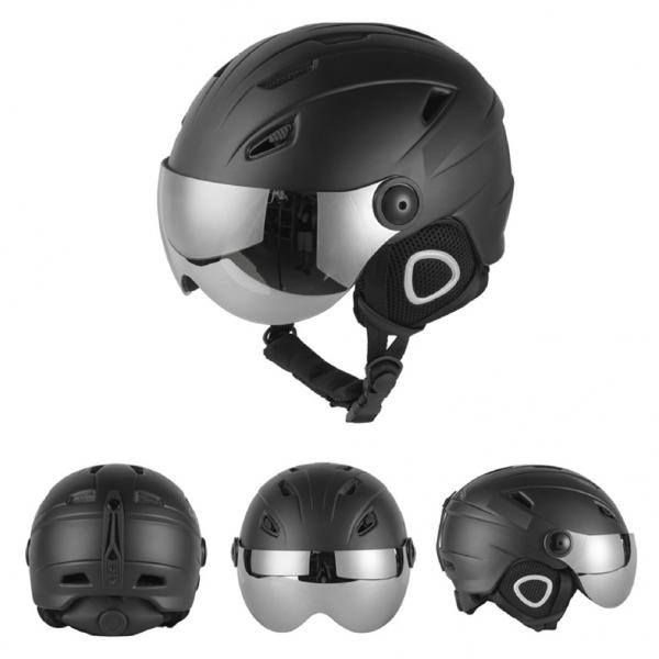 Durable Ski helmet safety helmet with snow mirror integrated single and