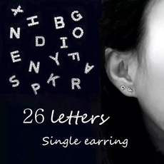 Sterling, letterearring, Jewelry, singleearring
