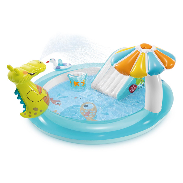 inflatable kiddie pool with slide
