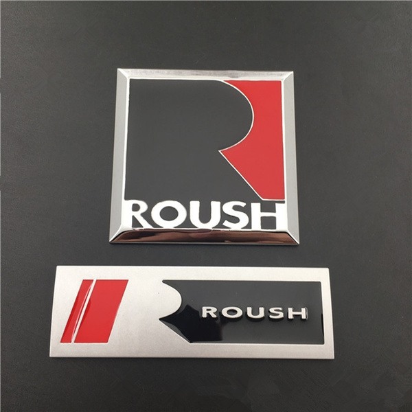 3D Metal Accessories R ROUSH Emblem Badge Car sticker Auto Side fender ...