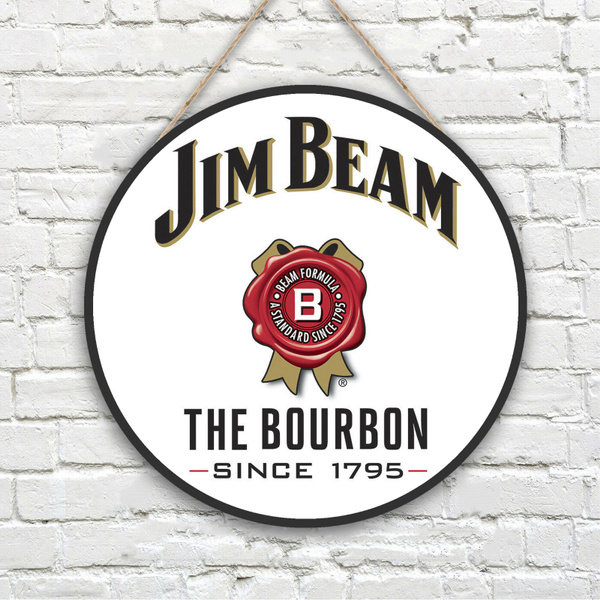 Garage or Bar The World's Finest Bourbon Metal Sign Man Cave Jim Beam Black 