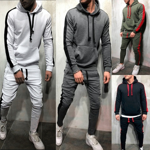 High Quality Windproof 2 Piece Winter Slim Fit White/Gray/Blue Patchwork  Jogging Sweatpants and Hoodie Set Sportswear Men Tracksuit - China Apparel  and Outdoor Clothing price | Made-in-China.com