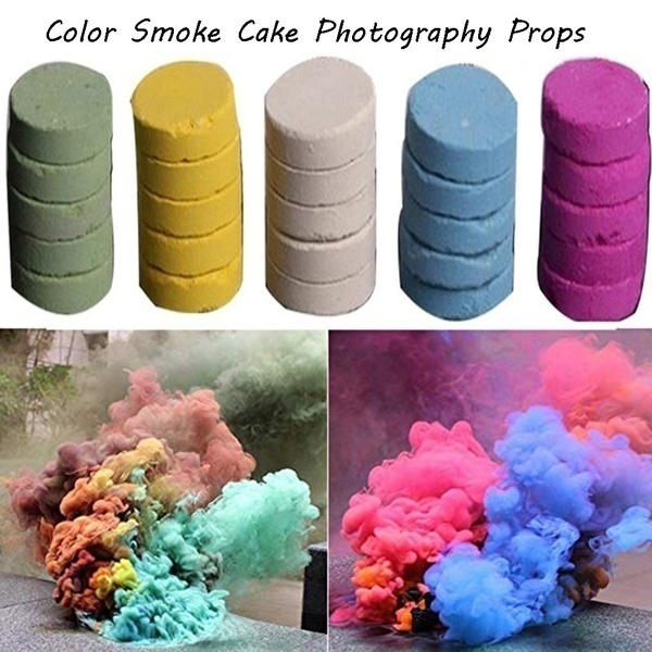 Kirmax Smoke Cake Smoke Colorful Effect Photography Props Toy 6 Pcs 6 Colors Accessories Photo Studio Lighting Mimamo Led Com