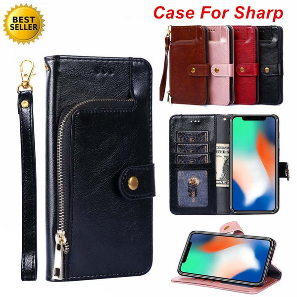 Luxury Leather Wallet Case Flip Cover For Sharp Aquos Zero S2 R2 Sh 03k R3 Sh 04l Sense Shv40 Sense 2 Sh M08 Sense 3 Sense 3 Lite Case With Card Holder Stand Phone Cover