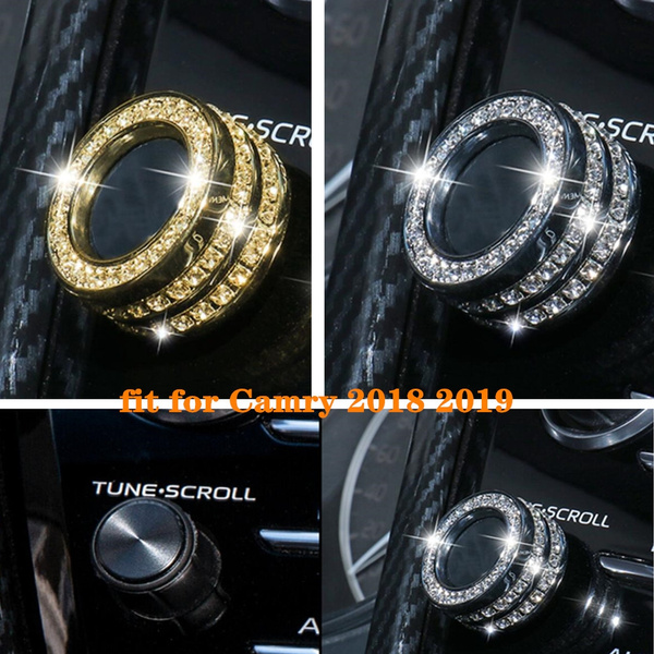 YIDEXIN Steering Wheel Bling Crystal Accessory Interior Sticker Compatible for Toyora Camry 