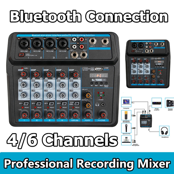 Professional Audio Mixer Small Mixer Portable for Party