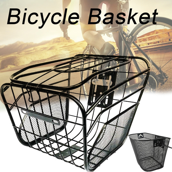 BIKE//BICYCLE METAL MESH BASKET /& QUICK RELEASE BRACKET SHOPPING