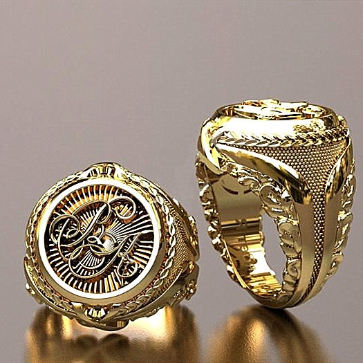 Hip hop online gold rings