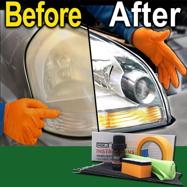 Headlight Lens Restorer Car Detailing Kit - Scratch Remover Oxidation ...