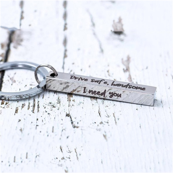 Personalized 3D Bar Keychain