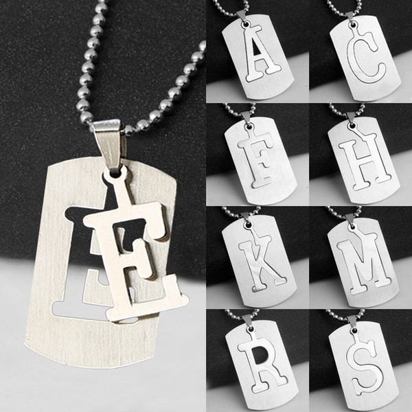 Stainless Steel 26 Initial Letter 