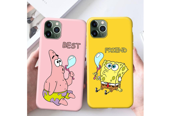 Best Friend Candy Color Protective Phone Case For Iphone 11 11 Pro 11 Pro Max X Xs Max Xr 6s Plus 7 7plus 8 8plus Phone Cover Coque For Samsung Galaxy S10