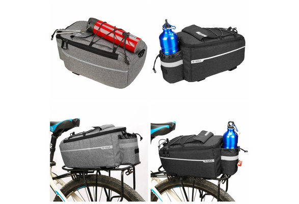 Amazon Com Lixada Insulated Trunk Cooler Bag For Warm Or Cold Items Bicycle Rear Rack Storage Luggage Reflective Cycling Mtb Bike Pannier Bag 8l Sports Outdoors