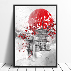 mountfuji, art, japanesesamurai, cherryblossom