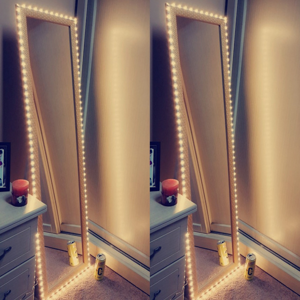 Led Mirror Lights Kit 30leds M Makeup, Vanity With Mirror Lights And Drawers