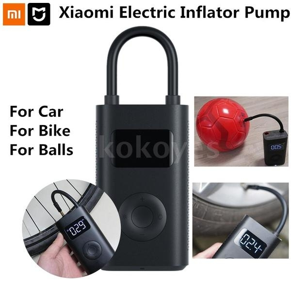 Original Xiaomi Mijia Portable Electric Air Pump 2 Inflator Smart Home Air  Compressor For Bike Car Tire Football Basketball - AliExpress