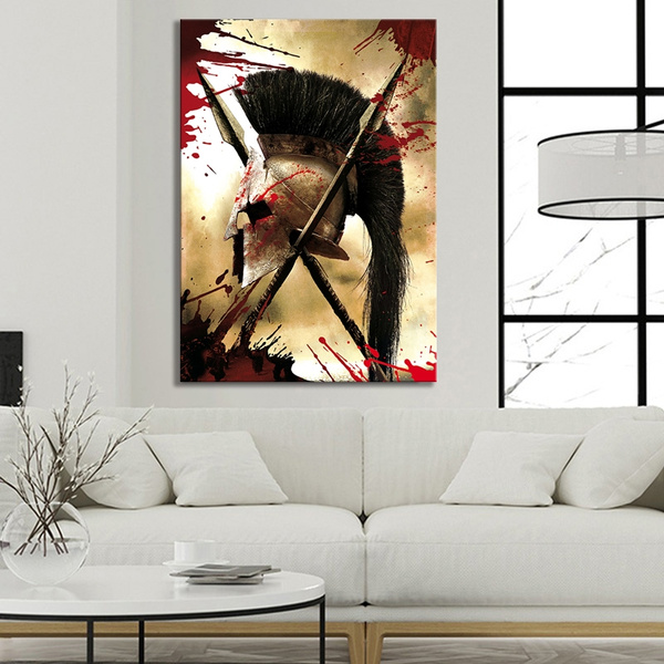 300 Spartans Movie Canvas Wall Art Home Office Deco 