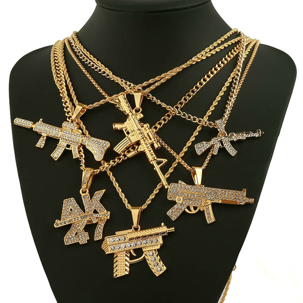 mini gun necklace