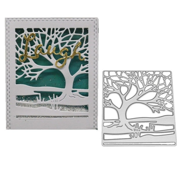 Metal Cutting Dies Scrapbooking Tree Background Craft Dies Cut ...