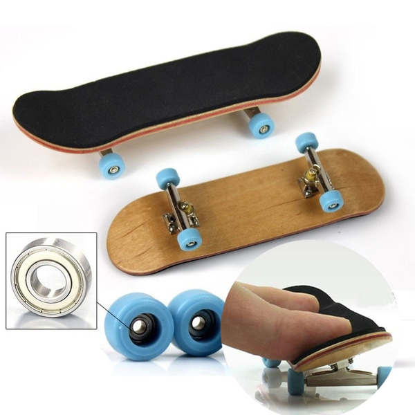 NEU Kind Komplettes hölzernes Mini Fingerboard Fingerboard Skate Board Maple Toy 