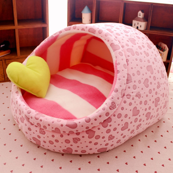 Pet Cat Dog Bed House Nest Dog House Cat Bed Kennel Pet Warm Princess Bed Dog Beds For Small Medium Dogs Cat House Washable Wish