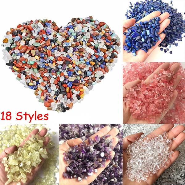Natural Crystal Mixed Tumbled Chips Crushed Stone Healing Beads Decoration