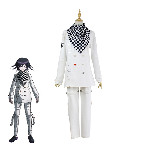 Details about   Danganronpa V3 Ouma Kokichi Cosplay Costume White Uniform Set Halloween Suit