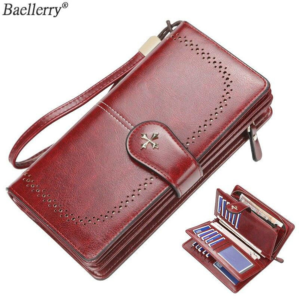 Genuine Leather Designer Women's Purses Luxury Women for Wallet Card  Holders Ladies Clutch Bags Coin Wallets 2023