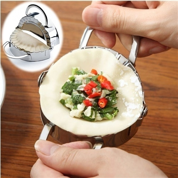 Eco-Friendly Pastry Tools Stainless Steel Dumpling Maker Wraper Dough Cutter