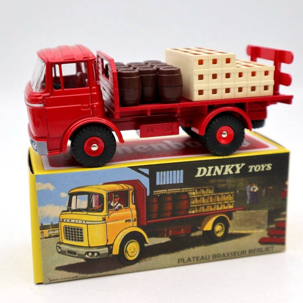 Atlas Dinky toys 588 Plateau Brasseur Berliet GAK Camion Red