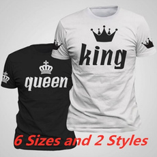 King, Tops, casual shirt, kingqueen