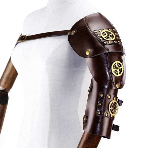 Steampunk Arm Sleeve Cosplay accessori Anime armatura Gear bussola  meccanica costumi in pelle in metallo Prop per donna giochi di ruolo -  AliExpress