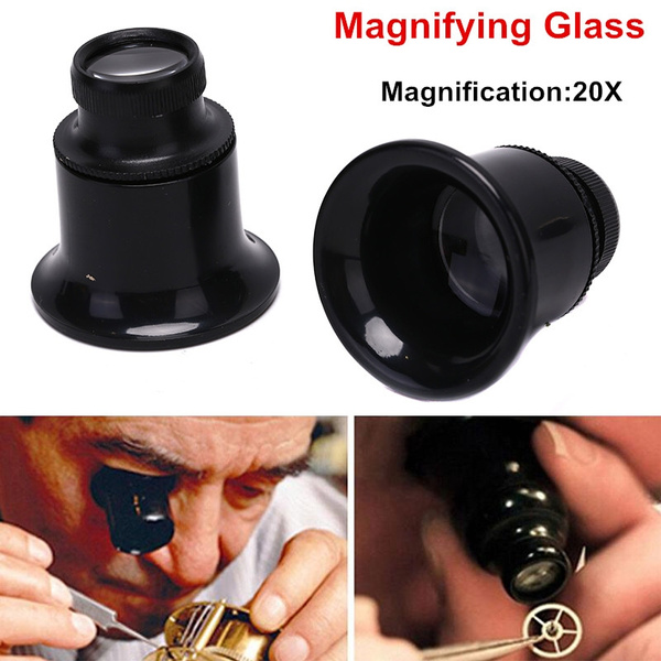 20X Magnifying Glass Eye Loupe Loop Optical Magnifier Jewelry Watch Repair  Tool