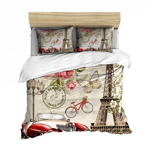 3d Pirnt Paris Quilt Cover Eiffel Tower Doona Set Bedding Duvet Us Cal King Queen Twin Size Gb Single Double Super Au Microfiber Pillow Cases Wish 3d Pirnt Paris Quilt Cover Eiffel, California King Paris Bedding