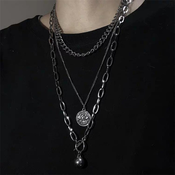 Necklace punk hot sale