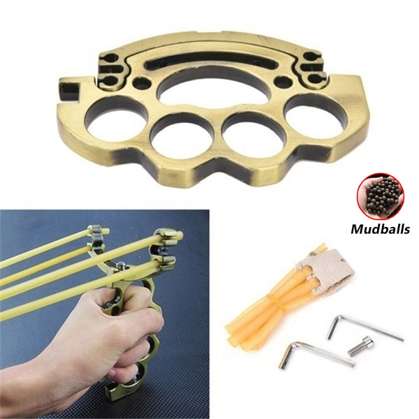 Powerful High Velocity Hunter metal slingshot outdoor hunting catapult 